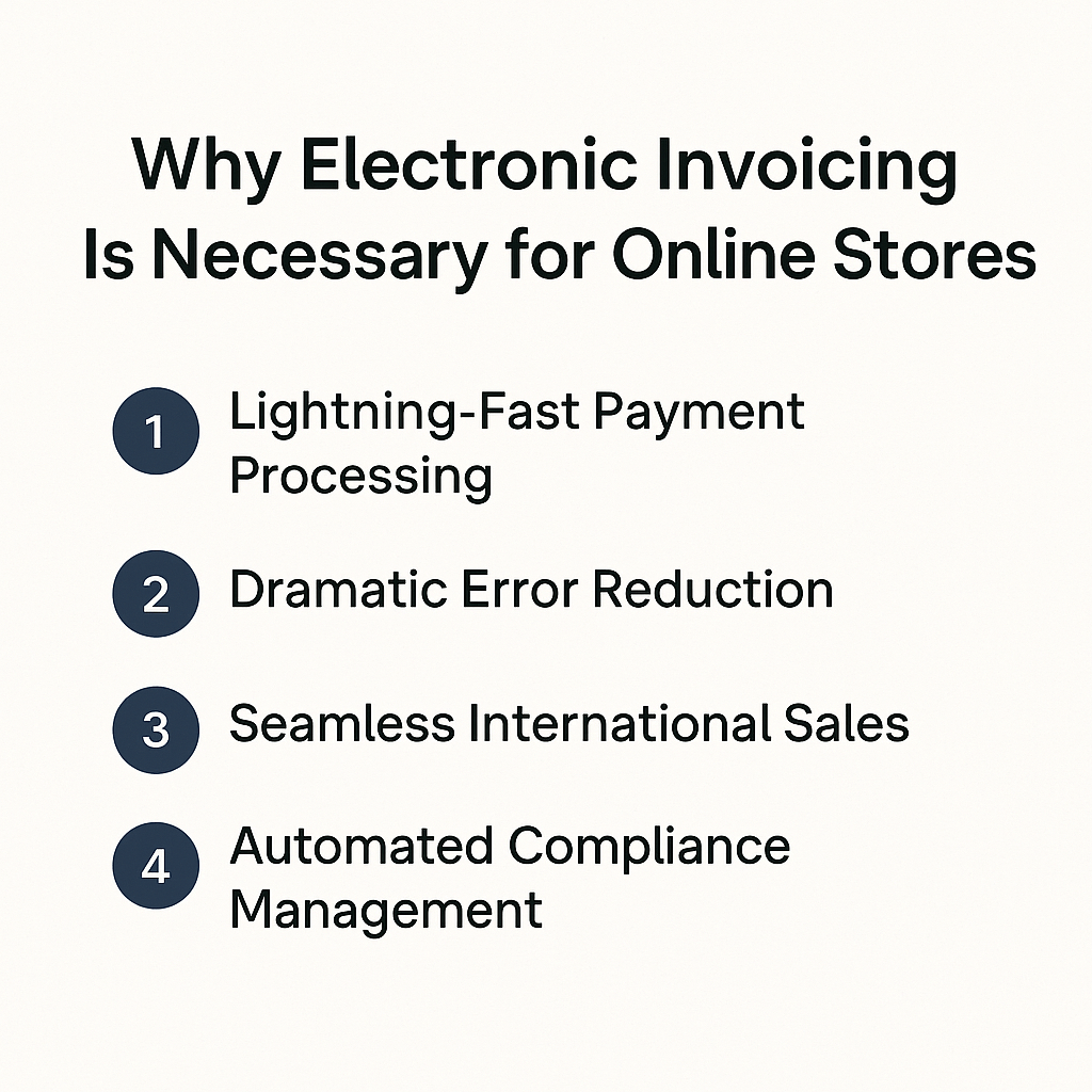 Why electronic invoicing is necessary for online stores