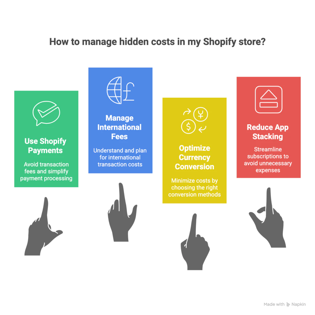 Wie verwaltet man versteckte Kosten im Shopify-Shop?