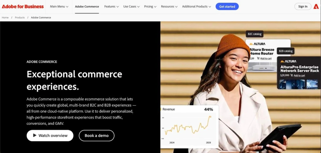 Adobe-Commerce-Magento-home-page