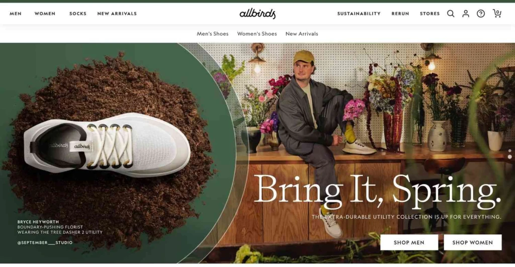 All birds shopify store