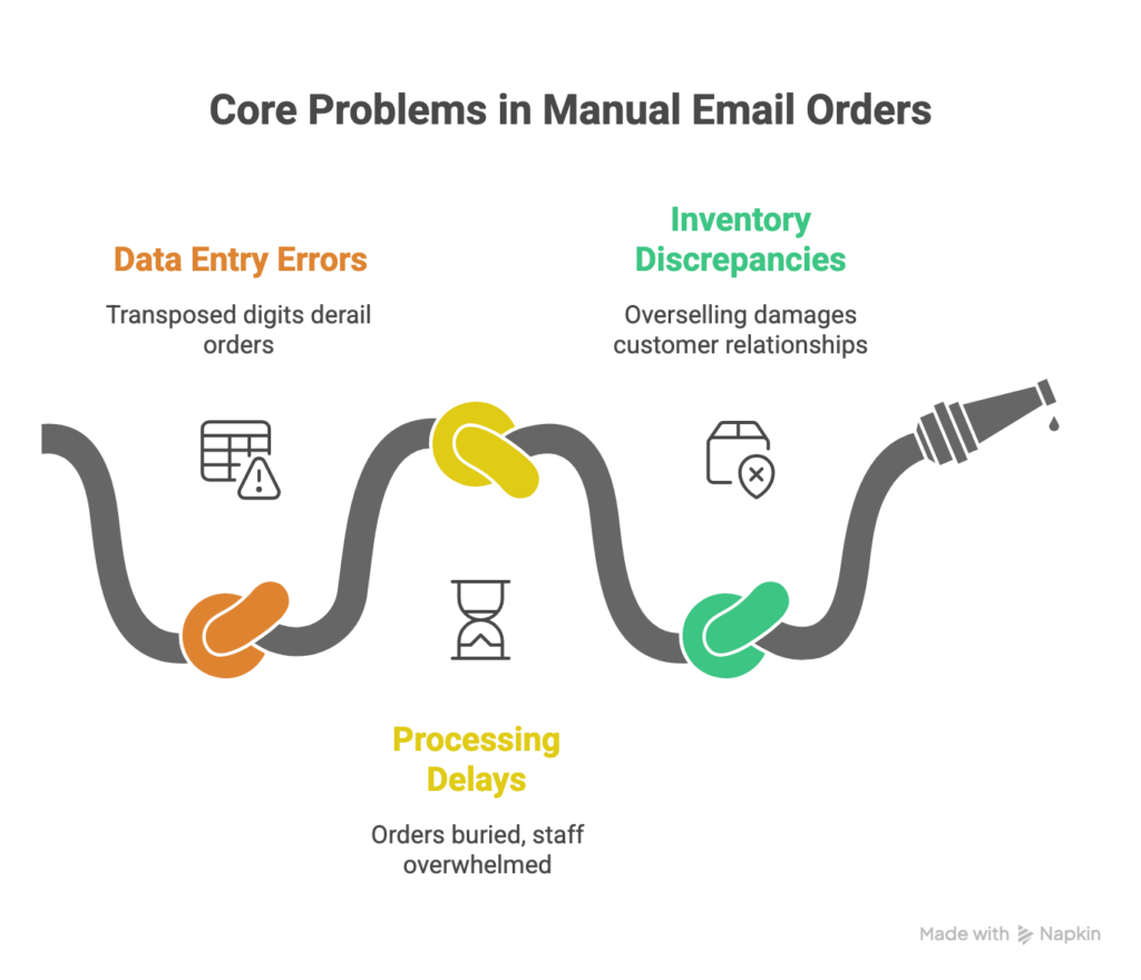 Core Problems in Manual Email Orders
